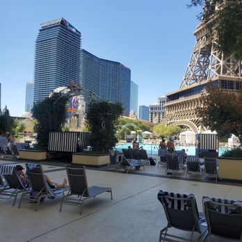 Pool Á Paris - Background of Cosmopolitan on the left - Swimming Pools Near Me - Las Vegas, Nevada Pool Á Paris - Background of Cosmopolitan on the left - Swimming Pools Near Me - Las Vegas, Nevada