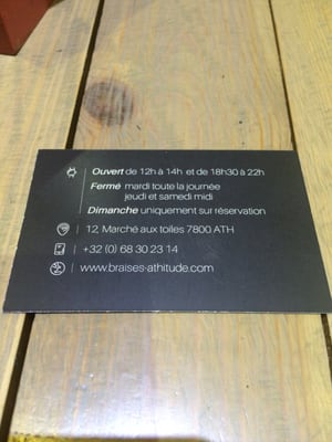 Menu photo 1 Braises Ath'itude Ath, WHT