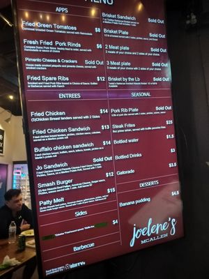 Menu photo 2 Joelene's McAllen, TX