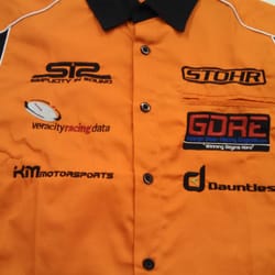 Dgh Outfitters - Racing crew shirts with lots of embroidery..