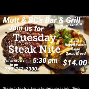 Mutt & BC's Bar & Grill - steak nt - Sports Bars Near Me - Picayune, Mississippi Mutt & BC's Bar & Grill - steak nt - Sports Bars Near Me - Picayune, Mississippi