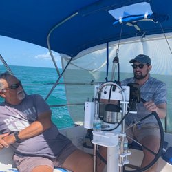 Southernmost Sailing School - Under the watchful eye of the Captain.