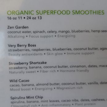 Organica Juice Bar - Menu - Organic Superfood Smoothies up-close - Juice Bars & Smoothies Near Me - Montebello, California Organica Juice Bar - Menu - Organic Superfood Smoothies up-close - Juice Bars & Smoothies Near Me - Montebello, California