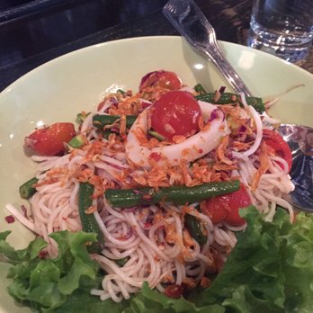 Thip Khao - Spicy noodles on happy hour menu - very spicy and not that great - Laotian Near Me - Washington, DC, District of Columbia