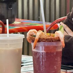 Tacos Cinco de Mayo - Michelada (with shrimp) $15