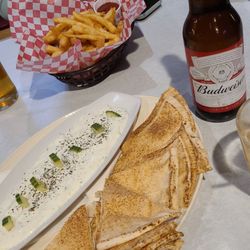 Joe's Food Emporium - Fries and tzatziki pita dip