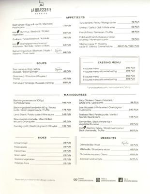 Menu photo 1 La Brasserie Moderne Warsaw, MZ
