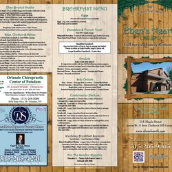 Eben's Hearth - Eben's Hearth 2017 Menu