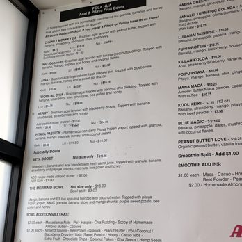 Aloha ‘Āina Juice Cafe - Oct 2025 menu - Juice Bars & Smoothies Near Me - Lihue, Hawaii