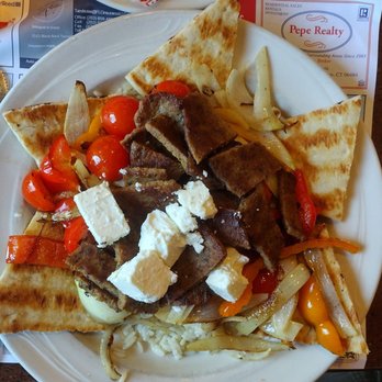 Plaza Diner Restaurant - Gyro platter with rice - Diners Near Me - Shelton, Connecticut Plaza Diner Restaurant - Gyro platter with rice - Diners Near Me - Shelton, Connecticut