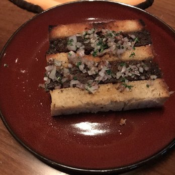 Partage - Short rib braised slightly in bone marrow. We had to reorder as it was my kids' favorite of the night - French Near Me - Las Vegas, Nevada Partage - Short rib braised slightly in bone marrow. We had to reorder as it was my kids' favorite of the night - French Near Me - Las Vegas, Nevada