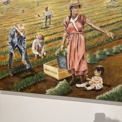 Tucson Museum of Art and Historic Block - A tableau depicting a family who worked the harvest