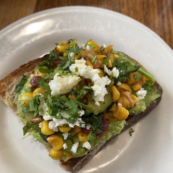 Floret - 1/2 of the avocado toast - Vegetarian Near Me - Seattle, Washington
