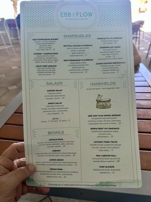 Menu photo 1 Ebb & Flow Melbourne, FL