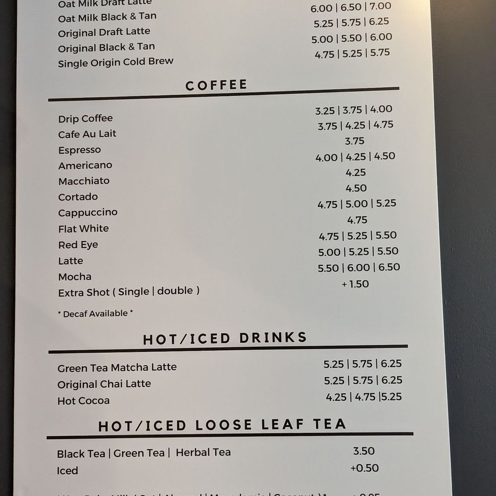 Moa Coffee - 30th Ave - Menu April 2023 - Coffee & Tea Near Me - Astoria, New York Moa Coffee - 30th Ave - Menu April 2023 - Coffee & Tea Near Me - Astoria, New York