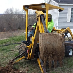 Express 24HR Plumbing - Backhoe at work