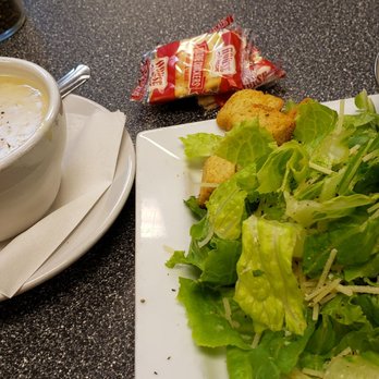 New Day Cafe - New England Clam Chowder and Caesar salad. - Breakfast & Brunch Near Me - Leland, North Carolina