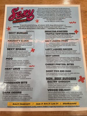 Menu photo 8 Sexy Burger Tempe, AZ Menu photo 8 Sexy Burger Tempe, AZ