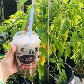 BAMBU - Hat luu suong sao banh lot which is red tapioca, grass jelly, pandan jelly with coconut milk. - Bubble Tea Near Me - Garden Grove, California BAMBU - Hat luu suong sao banh lot which is red tapioca, grass jelly, pandan jelly with coconut milk. - Bubble Tea Near Me - Garden Grove, California