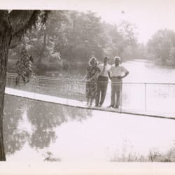 Croswell Swinging Bridge - From 1948- a family favorite spot for years! My mother, father and grandfather. The 'mother-in-law' took the photo!