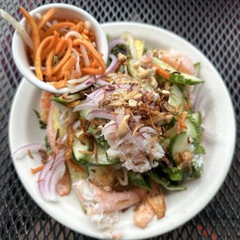 Ba Bar - Prawn, Cucumber and Pineapple Salad Plate - Vietnamese Near Me - Seattle, Washington Ba Bar - Prawn, Cucumber and Pineapple Salad Plate - Vietnamese Near Me - Seattle, Washington