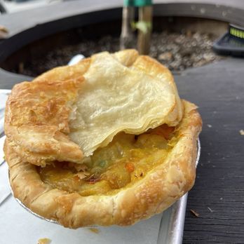 Bang The Drum Brewery - The Spicy Curry Vegetable pot pie. - Breweries Near Me - San Luis Obispo, California Bang The Drum Brewery - The Spicy Curry Vegetable pot pie. - Breweries Near Me - San Luis Obispo, California
