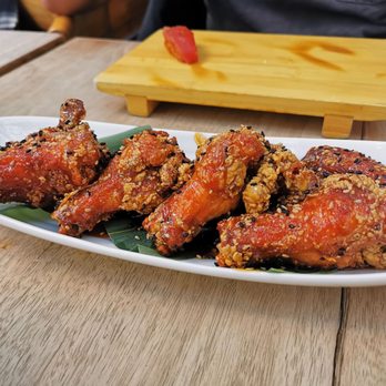Sushi Lab Rooftop - Overly sweet honey soy glazed wings - Japanese Near Me - New York, New York Sushi Lab Rooftop - Overly sweet honey soy glazed wings - Japanese Near Me - New York, New York