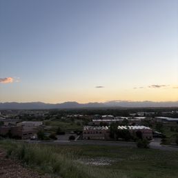 Photo of the view at sunset