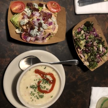 Green Dot Stables - Iceburg Wedge, Kale salad, chowder - Bars Near Me - Detroit, Michigan Green Dot Stables - Iceburg Wedge, Kale salad, chowder - Bars Near Me - Detroit, Michigan