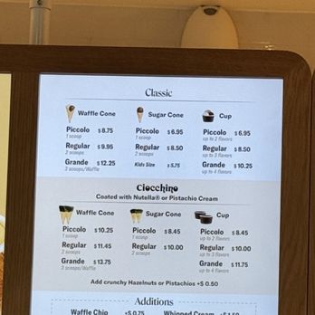Bacio di Latte - Menu 9/20/24 - Ice Cream & Frozen Yogurt Near Me - Etiwanda, California