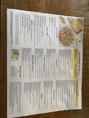 Menu photo 2 California Pizza Kitchen Tysons, VA