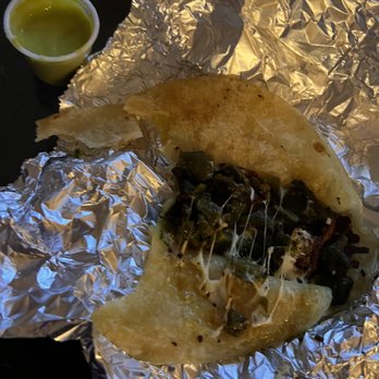 The Taco Stand - No cheese in my pablano and cheese taco! - Tacos Near Me - Houston, Texas The Taco Stand - No cheese in my pablano and cheese taco! - Tacos Near Me - Houston, Texas