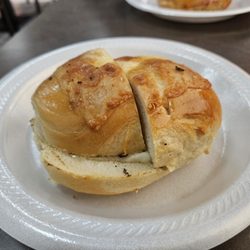 Asiago toasted with butter