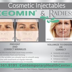 Contemporary Health Center - Cosmetic injectables