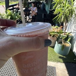 Cherry Colada smoothie (Sweet Soul next door)