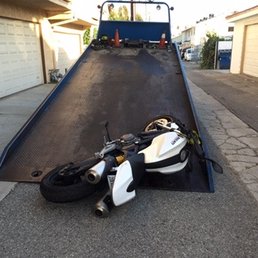 Dickson dropping my bike off their truck