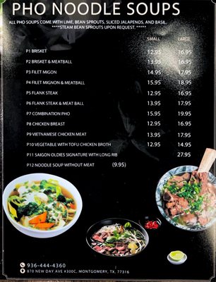Menu photo 5 Pho Saigon Oldie Montgomery, TX