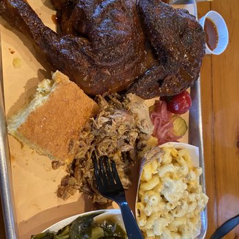 Bessinger's BBQ - 3 meat plate - Barbeque Near Me - Charleston, South Carolina