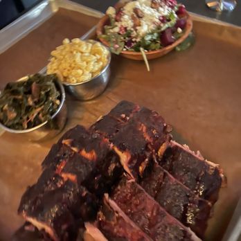 Old Fields Barbecue - 2 order of ribs, beet salad, Mac and cheese, collard greens - Barbeque Near Me - Huntington, New York