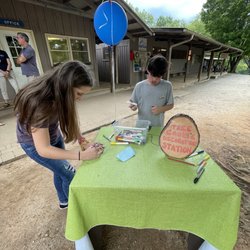 Camp Chatuga - Making their name tags