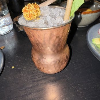 La Popular - Forbidden Paradise Mule 4/5 (tequila - bee pollen, chamoy - tastes like Mexican candy) - Mexican Near Me - Porter Ranch, California La Popular - Forbidden Paradise Mule 4/5 (tequila - bee pollen, chamoy - tastes like Mexican candy) - Mexican Near Me - Porter Ranch, California
