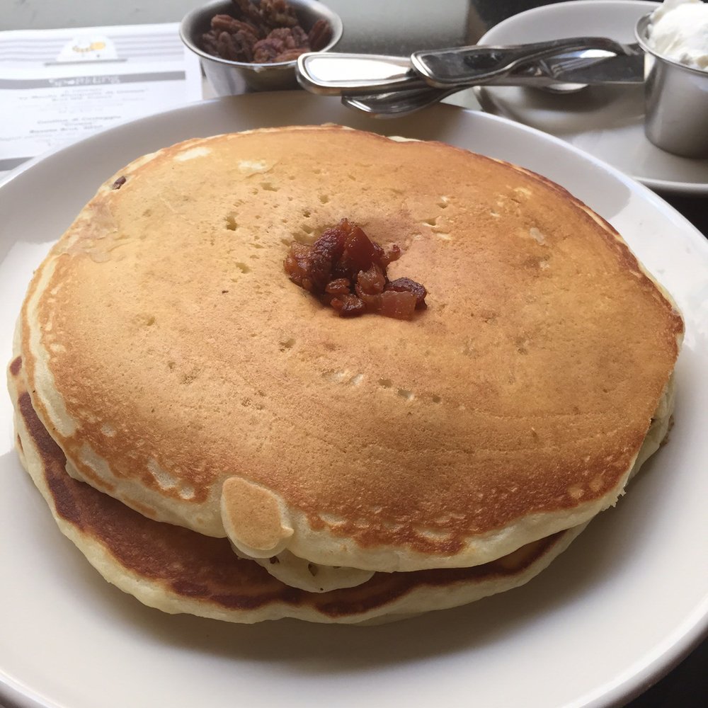 Sleepy Bee Cafe - Blue Ash - Piggy pancakes (whipped cream and nuts on the side) MASSIVE, could only eat half! - Breakfast & Brunch Near Me - Blue Ash, Ohio Sleepy Bee Cafe - Blue Ash - Piggy pancakes (whipped cream and nuts on the side) MASSIVE, could only eat half! - Breakfast & Brunch Near Me - Blue Ash, Ohio