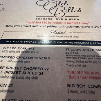 Sweet Old Bill's - The menu...so hard to decide! - Burgers Near Me - High Point, North Carolina Sweet Old Bill's - The menu...so hard to decide! - Burgers Near Me - High Point, North Carolina