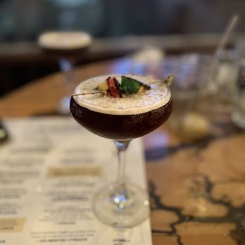 Restoration Kitchen & Cocktails - Rainbow cookie espresso martini - New American Near Me - Lindenhurst, New York Restoration Kitchen & Cocktails - Rainbow cookie espresso martini - New American Near Me - Lindenhurst, New York