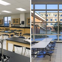 Duluth High School - Science labs and cafeteria