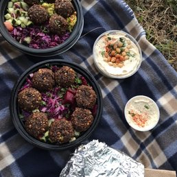 Mediterranean Feast and Falafel Platter