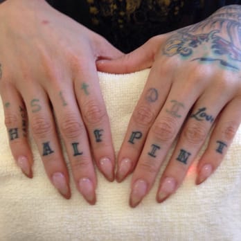 Top Nails - Gold tipped stiletto nails - Nail Salons Near Me - Las Vegas, Nevada