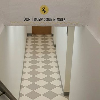 Tensuke Express - Check out the interesting message on your way to the restrooms. - Noodles Near Me - Columbus, Ohio