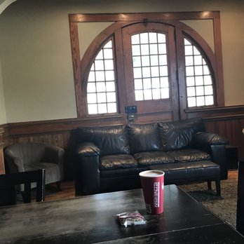 The Depot Coffee House - Cherry Cobbler Latte And Vegan Brownie - Coffee & Tea Near Me - Urbana, Ohio
