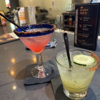 El Torito - Pomegranate Margarita and Cucumber Jalapeño Margarita. - Mexican Near Me - Corona, California El Torito - Pomegranate Margarita and Cucumber Jalapeño Margarita. - Mexican Near Me - Corona, California